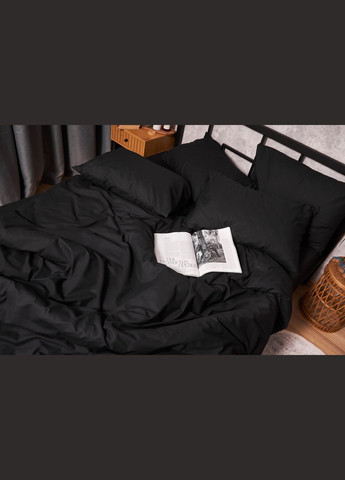 Комплект постельного белья Бязь Gold Люкс евро 200х220 наволочки 2х40х60 (MS-820002985) Moon&Star Black (288044105)