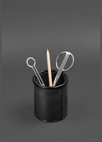 Стакан для ручок у шкіряному чохлі чорний Crazy Horse (A-027820) BlankNote (330144520)