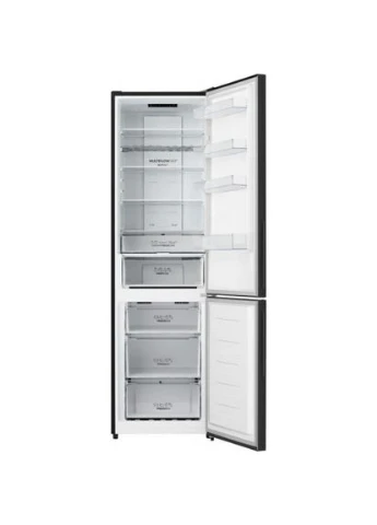 Холодильник с нижней морозильной камерой 238л черный NoFrost для хранения продуктов морозильник Gorenje