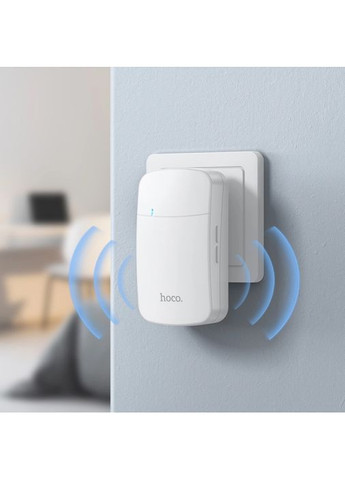 Дверний дзвінок HI26 self-powered wireless doorbell(EU) White Hoco (365796601)