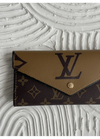 Двойной женский кошелек монограмм на кнопке. No Brand (369935788)