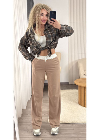 Брюки палаццо качественная двунитка,резинка на талии Україна (353828034)