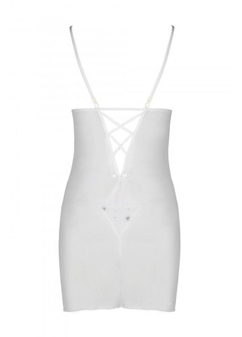 Рубашка с вырезами на груди + стринги LOVELIA CHEMISE white L/XL- Passion (297587169)