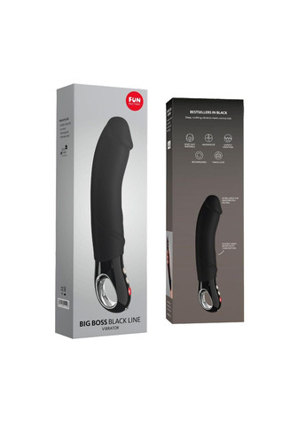 Вибратор для точки G Fun Factory BIG BOSS black, очень мощный, 23,5 см No Brand (366877947)