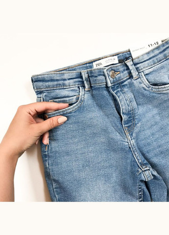 Голубые джинсы 116 см голубой артикул л536 Zara