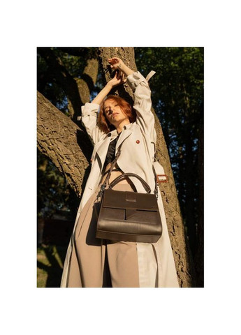 Сумка женская кожаная через плечо Ester темно-коричневая краст The Wings (302008443)