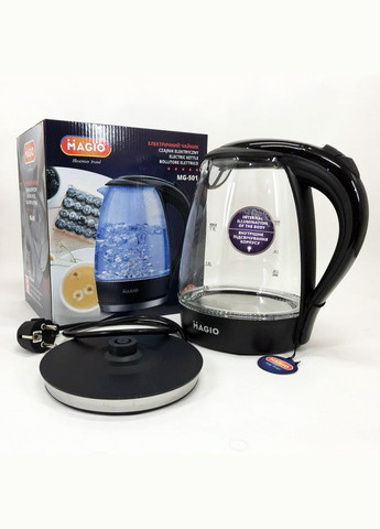 Чайник прозрачный с подсветкой, маленький Magio MG-501 (293246482)