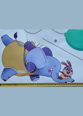 Наклейка на стену Слон на воздушных шариках (лист 60 х 90 см) Б146-1 BRUP (302319119)