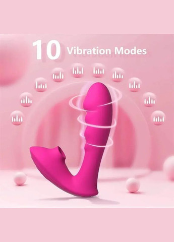 Жіночий вібратор вакуумний стимулятор клітора і точки G Вакуумний масажер фіолетовий No Brand (316630630)