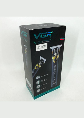 Машинка для стрижки V-082 акумуляторна бездротова професійна + 3 насадки триммер для волосся VGR (364664317)
