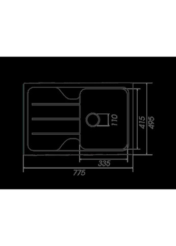 Гранітна мийка для кухні VERONA 7850 матова металік Valeso (336938470)