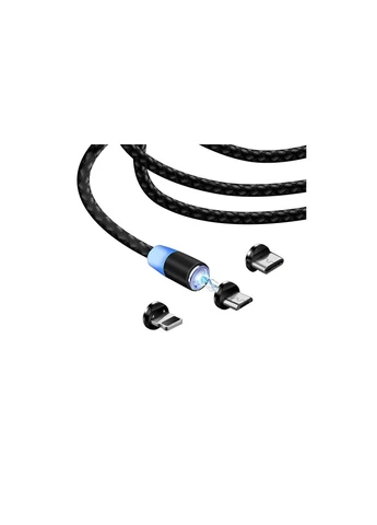 Дата кабель USB 3в1 (Lightning+MicroUSB+Type-C) Magnet only charge (CW-CBUU020-BK) Colorway USB 3в1 (Lightning+MicroUSB+Type-C) Magnet only ch (268141171)
