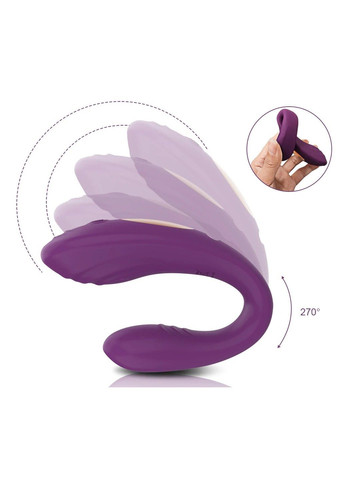 Черный вибратор с ротацией и дистанционным управлением We Love (284278602)