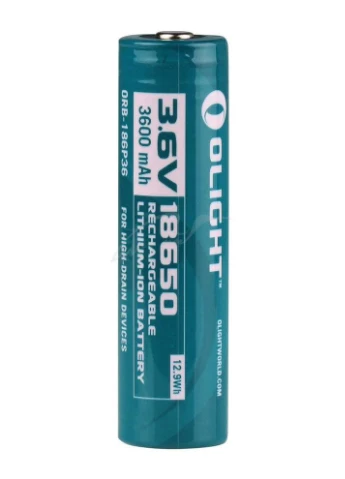 Аккум. батарея 18650 3600mAh, Li-Ion, перезаряжаемая, артикул ORB2-186P36 Olight (391676639)
