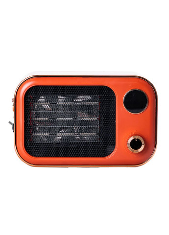 Тепловентилятор портативний 1200 Вт з керамічним нагрівальним елементом, помаранчевий No Brand (328603510)