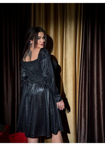 Чорна вечірня сукня замір в описі DK/DL Мода без кордонів однотонна