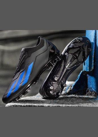 Черные футбольные бутсы No Brand без шнурков