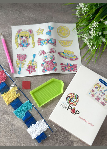 Наклейки стікери алмазна мозаїка Для дівчат ColorArt (299772552)