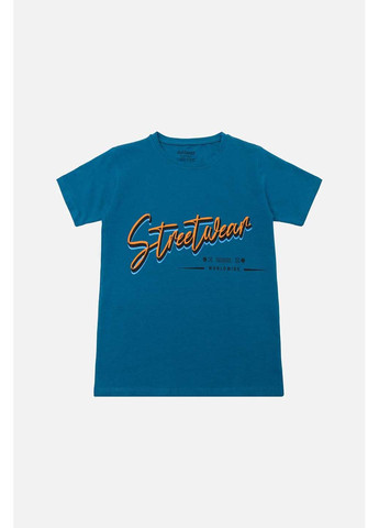 Синя літня футболка Galilatex