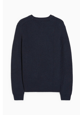 Темно-синій демісезонний в'язаний светр C&A