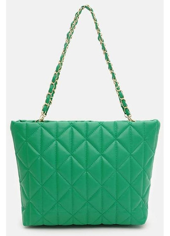 Сумка шоппер на плече жіноча з екошкіри велика Зелений 38110 Monsen (355245374)