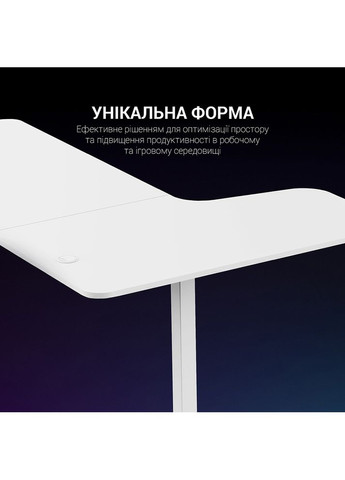 Комп'ютерний стіл GDC216W White (GDC216W) GAMEPRO (323042048)