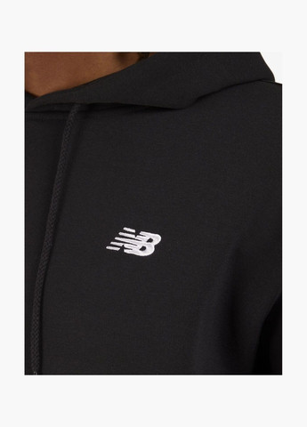 Худые мужские Brushed Back Small Logo Hoodie Black MT41511BK New Balance (332610137)