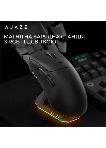 Мышь беспроводная AJ179Pro Black (AJ179-PRO-B) Ajazz (360403328)