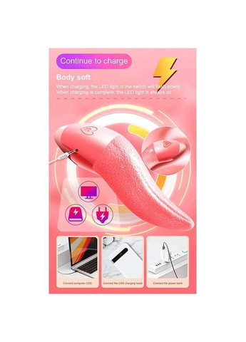 Оральний вібратор мова Drive USB 10 режимів вібрації No Brand (322400268)