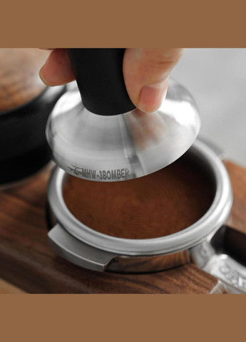 Темпер MHW-3Bomber 53/54 mm для кави рифлений Base Barista (R-T6040B-VS) No Brand (303975074)