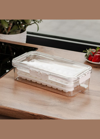 Контейнер для заморозки льда с крышкой 72 отсека 30.5х16х7.5 см пищевой контейнер пластиковый HP-27-9 Yiwu (353504950)