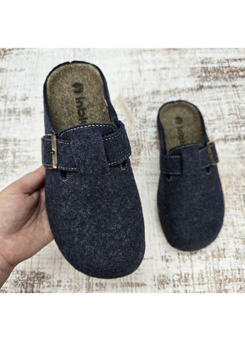 Тапочки чоловічі світло-коричневі теплі фетрові із закритим носком Inblu (366144488)