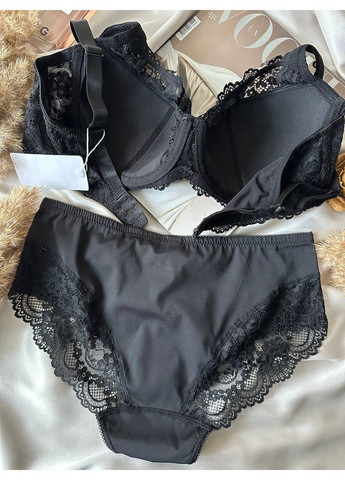 Черный женское черное нижнее белье комплект Lanny Mode