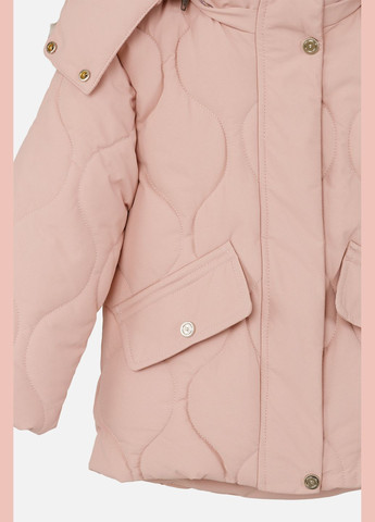 Светло-розовая зимняя куртка для девочки цвет пудровый цб-00254746 WHDY