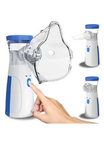 Ультразвуковий інгалятор із роботою від батарейок USB триступеневим регулюванням розпилення масками 2 штуки (480031-Prob) Unbranded (328512101)