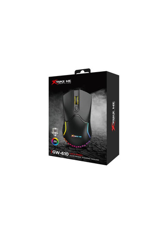 Мишка GW-610 Wireless RGB Black (GW-610) XTRIKE ME (299841065)