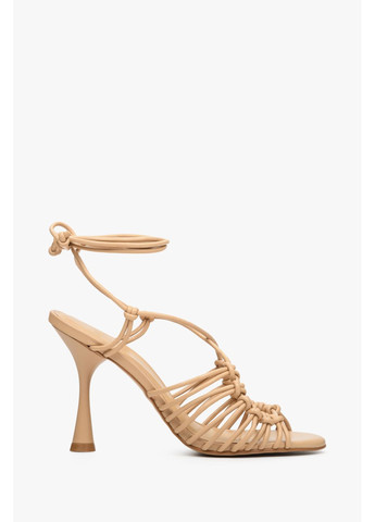 Бежевые босоножки, цвет бежевый Estro
