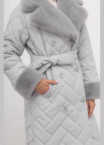 Светло-серое зимнее Пальто Светло-серый Зима Повседневный Alberto Bini