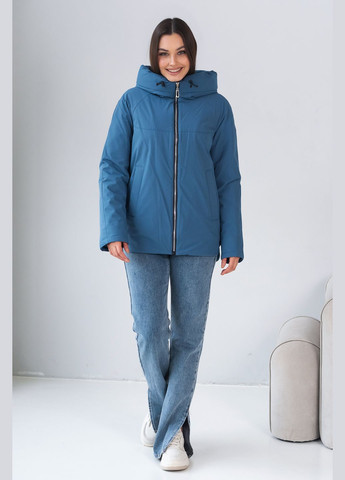 Бирюзовая демисезонная женская демисезонная куртка парка SK