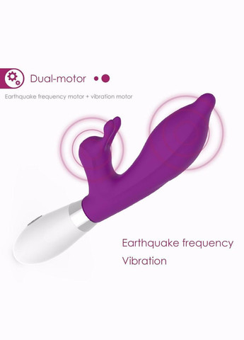 Вібратор кролик вагінальний подвійний Lilu Helix дизайнерський Lovetoy (303902042)