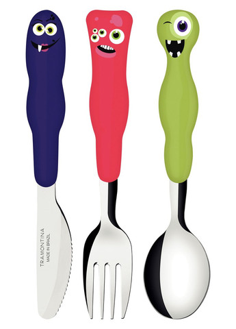 Набор детских столовых приборов Baby Lirous 3 предмета (23797/910) Tramontina (337128310)
