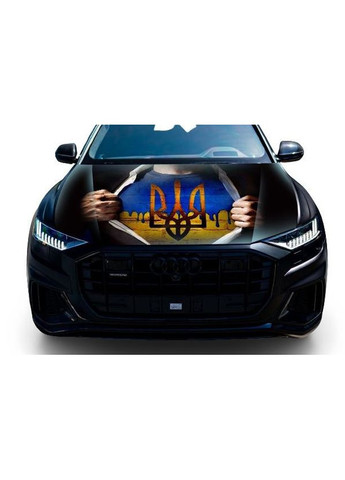 Наклейка на капот 3D TUNING STUDIO Флаг трезубей Украины 1500х1200х0.080мм No Brand (362498792)