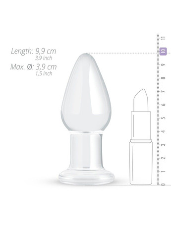 Скляна анальна пробка Glass Buttplug No. 24 Gildo (298473751)