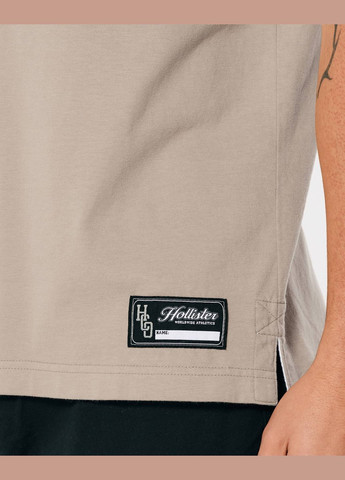 Бежевая футболка-поло мужское - поло hc9610m для мужчин Hollister