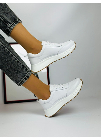 Белые демисезонные 160 кросовки кожаные белые KDSL