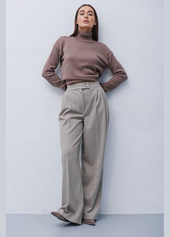 Жіночі теплі штани класичні темно-бежеві Arjen (289842526)