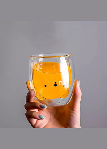 Стакан c подвійними стінками Подвійним дном Ведмедик 250 ml cup002 Finding (316251319)