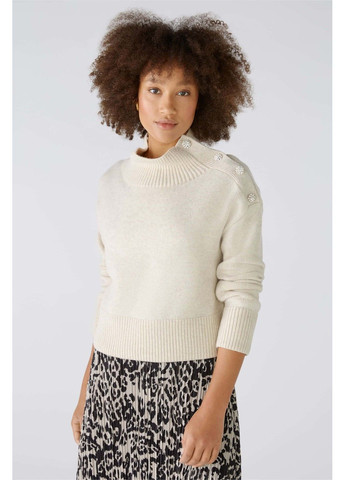 Бежевий демісезонний жіночий светр бежевий джемпер Oui