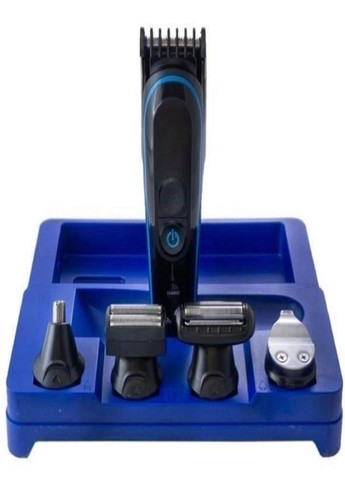 Акумуляторна бездротова машинка для стрижки волосся 5в1 GM-563 Gemei (290186497)