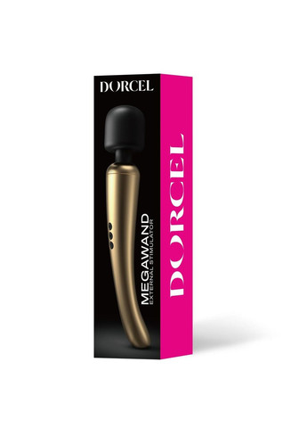 Мощный вибромассажер Dorcel Megawand Gold перезаряжаемый, 160 режимов No Brand (366878399)
